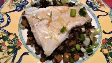 Kabeljau mit Zitronenlinsen