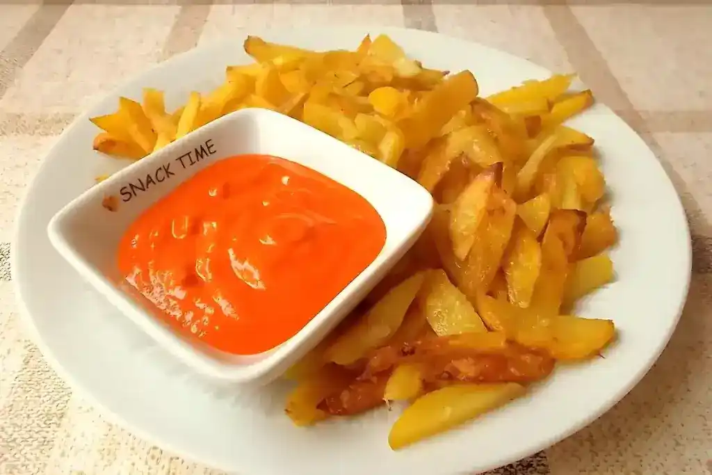 Mojo rojo zu Kartoffelspalten