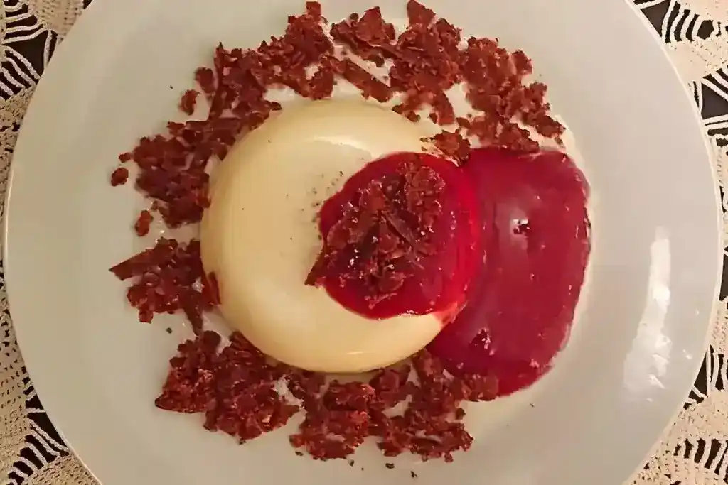 Panna Cotta mit weißer Schokolade