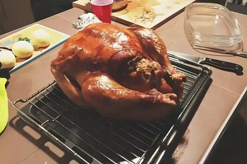 Pute im Ganzen gebraten mit Füllung – auf amerikanische Art
