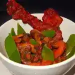 Champignonsalat mit Zuckerschoten