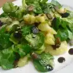 Kartoffelsalat mit Kürbiskernöl und Feldsalat