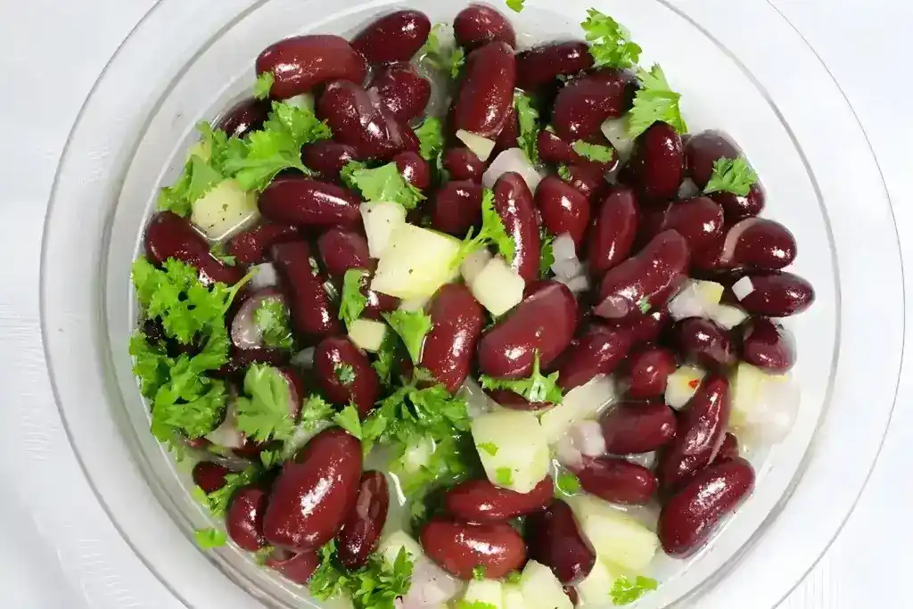 Kidneybohnen – Apfel – Zwiebel – Salat