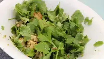 Laab Gai thailandischer Hahnchen Salat 4x