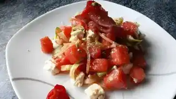 Melone Schafskase Salat 4x