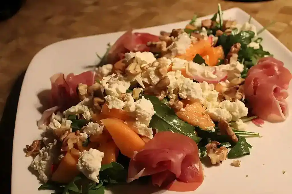 Melonen – Salat mit Rucola und Parmaschinken