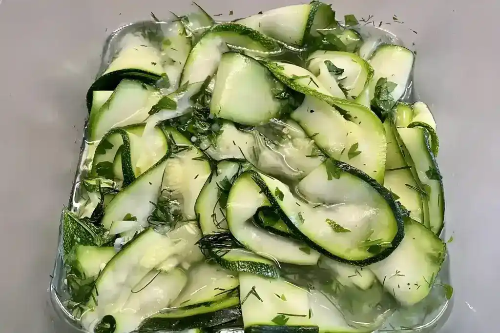 Schnelle marinierte Zucchini