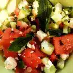 Frischer Melonensalat