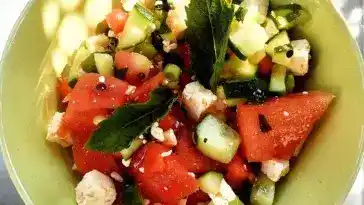 Frischer Melonensalat