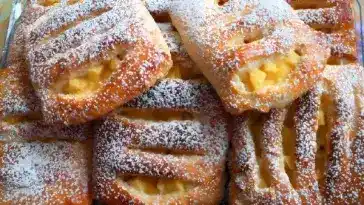 Apfeltaschen mit Eierlikor Apfelfullung 4x