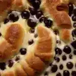 Blaubeer-Croissant-Auflauf