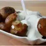 Champignons mit Knoblauchsose wie vom Jahrmarkt 4x