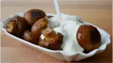 Champignons mit Knoblauchsose wie vom Jahrmarkt 4x