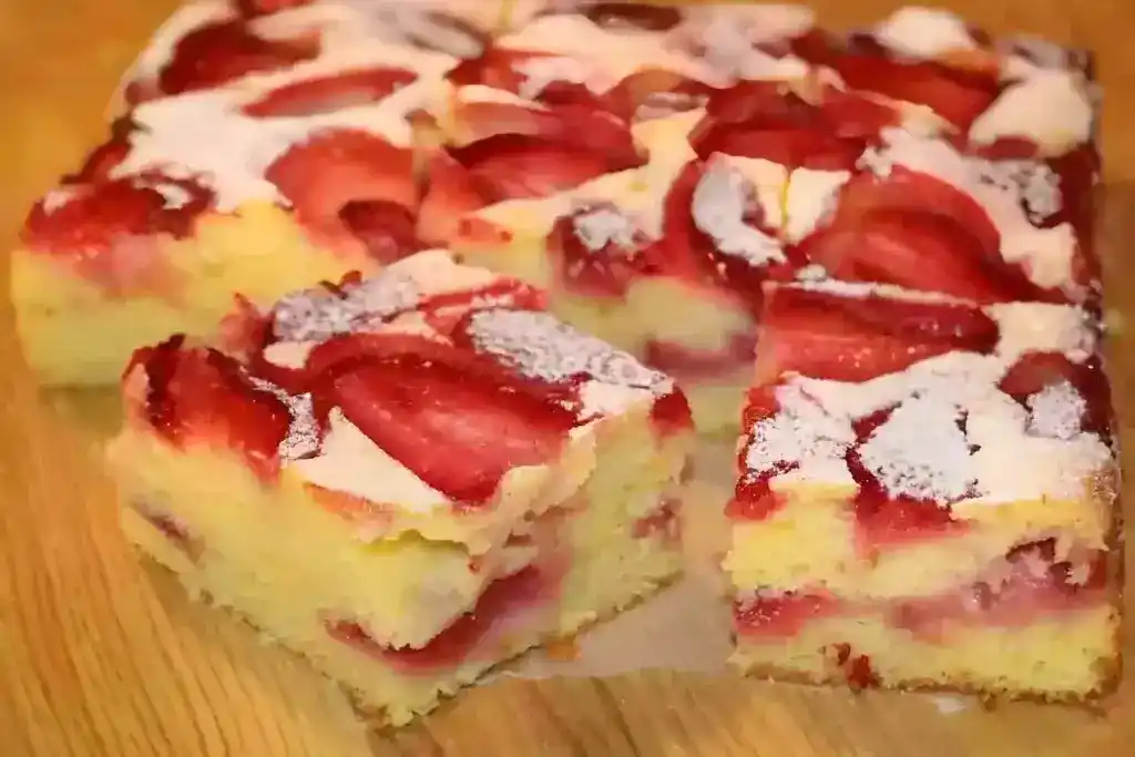 Erdbeer Biskuitkuchen 🍰🍰 in 3 Minuten zubereitet!
