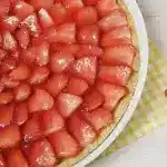 Erdbeertarte mit weißer Schokoladencreme