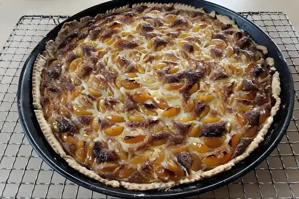 Tarte mit pâte brisée und Eiersahne-Füllung