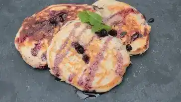 Pancakes mit Blueberries