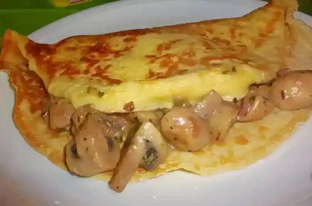 Pilz Pfannkuchen