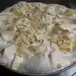 Rhabarber Torte mit Baiserhaube 4x