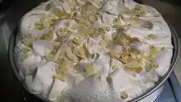 Rhabarber Torte mit Baiserhaube 4x