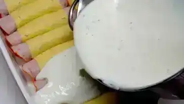 Hähnchenrouladen mit Schinken und Käse Rezept