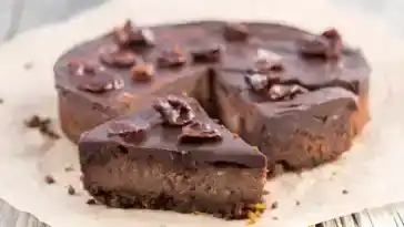 Chocolate Cheesecake Schokokäsekuchen mit Knusperboden