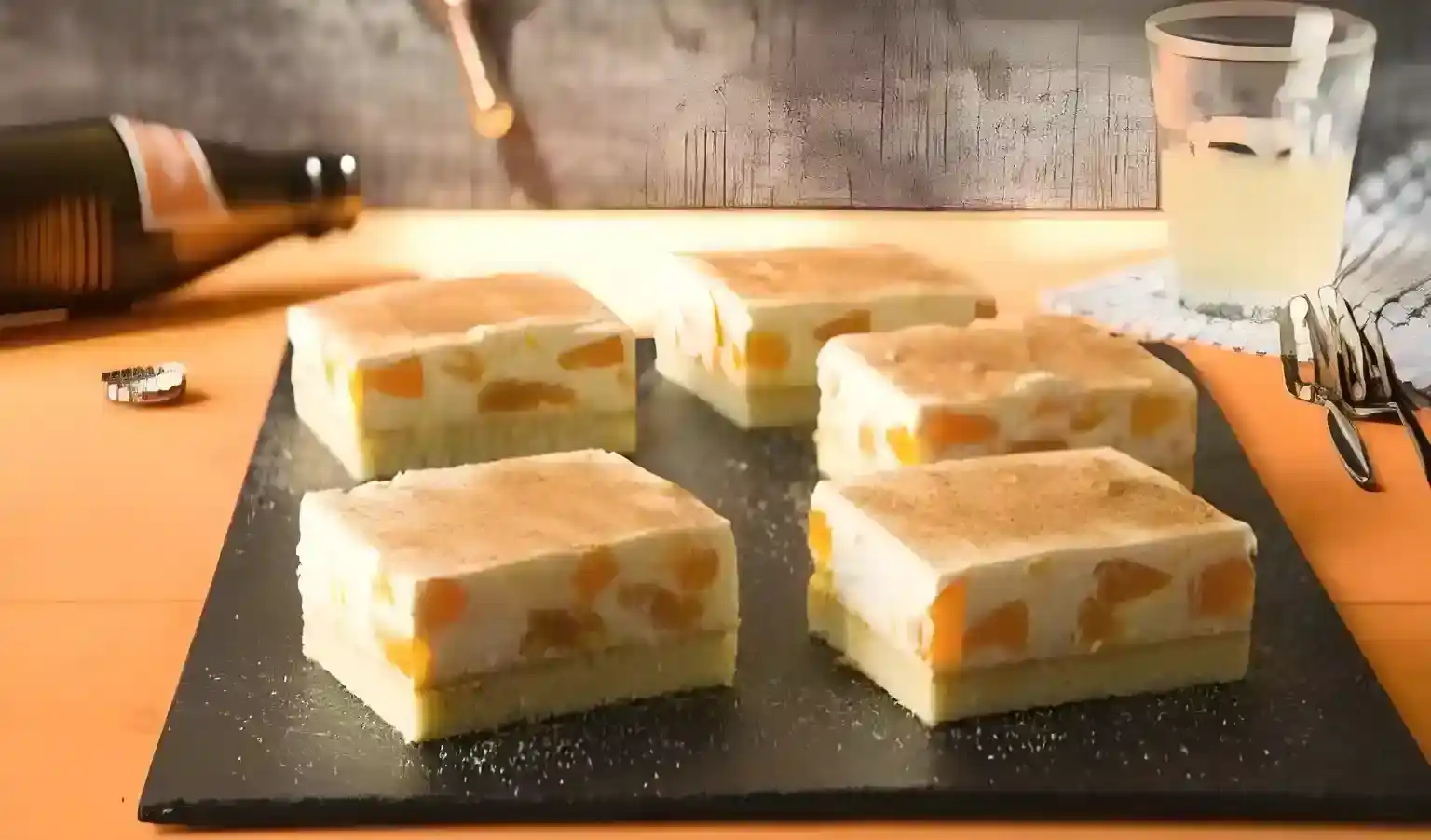 Fantakuchen mit Pfirsich