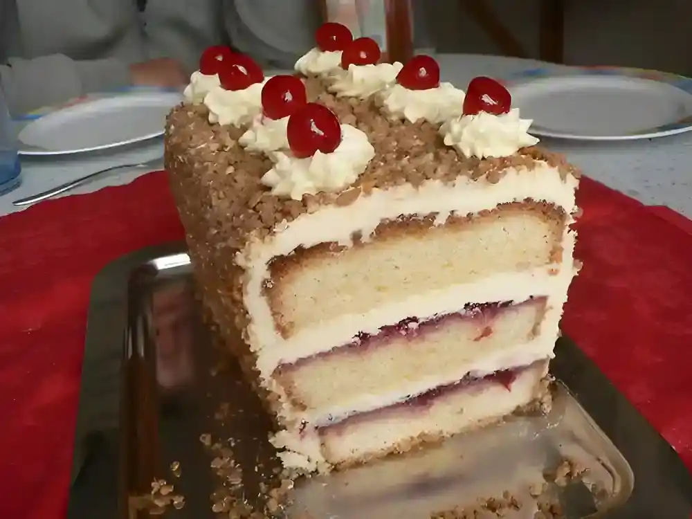 Frankfurter kranz als kastenkuchen