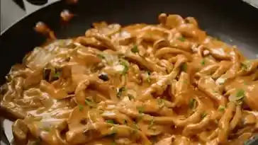 SCHNITZELSTREIFEN IN SENFSAHNESOSSE, SCHNELLES ABENDESSEN !