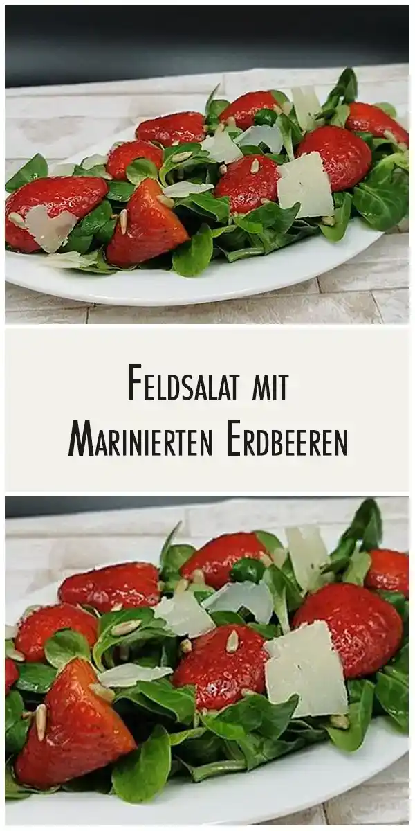 Feldsalat mit marinierten Erdbeeren 1 Feldsalat mit marinierten Erdbeeren