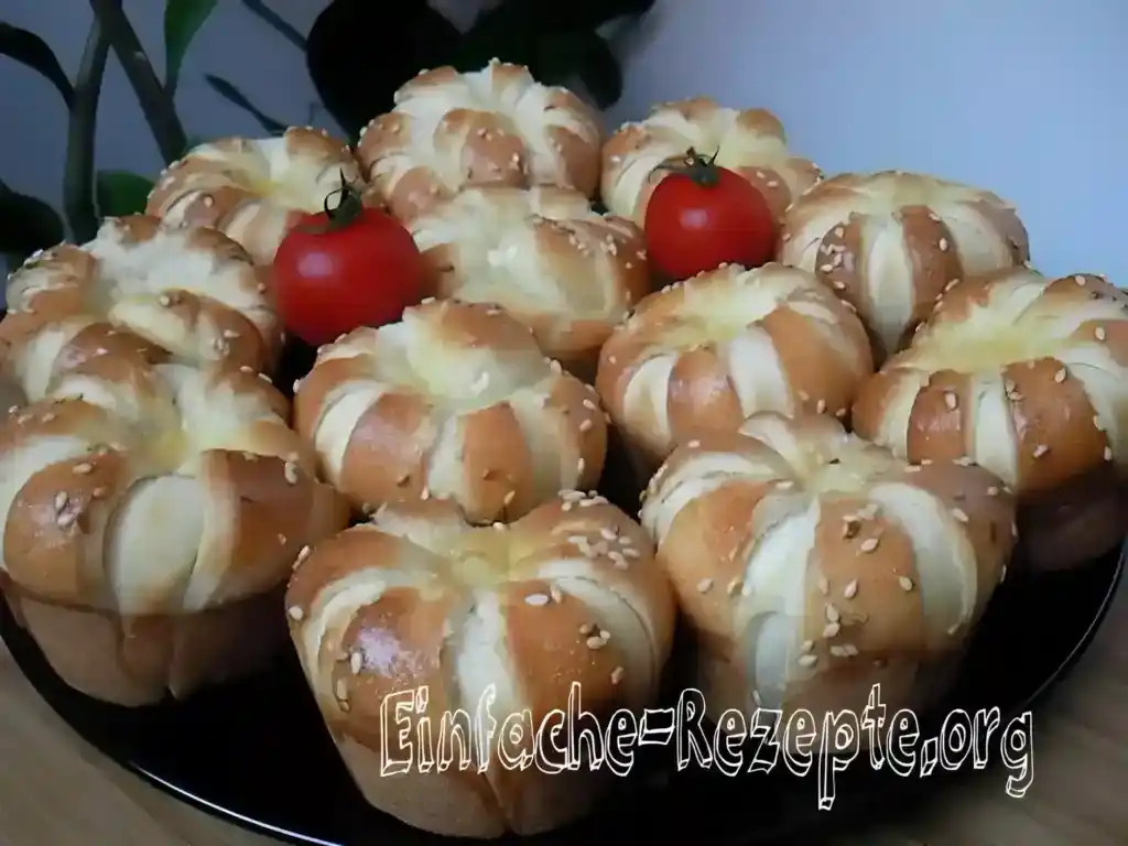 Herzhafte Frischkäse-Muffinsbrötchen