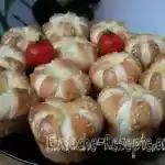 Herzhafte Frischkäse-Muffinsbrötchen