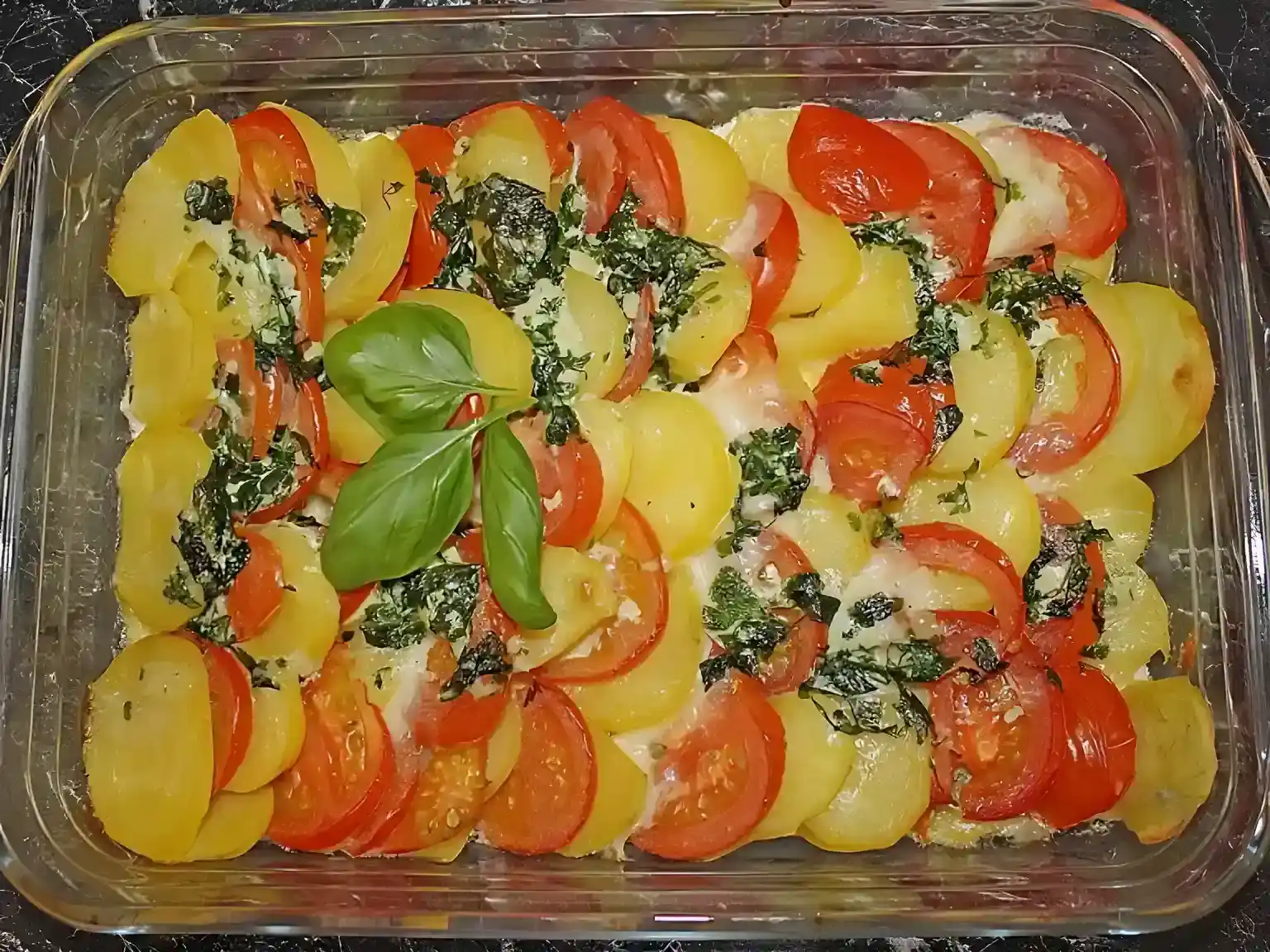Kartoffel – Tomaten – Mozzarella – Gratin