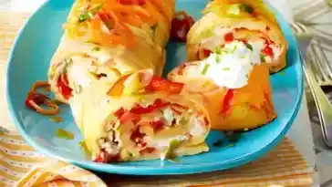 Ofenpfannkuchen mit Gemuse Feta 4x