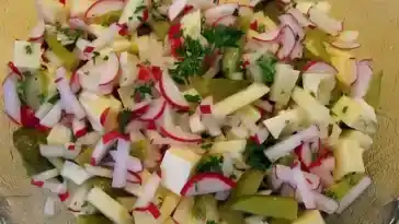 Radieschen Kase Salat 4x 2