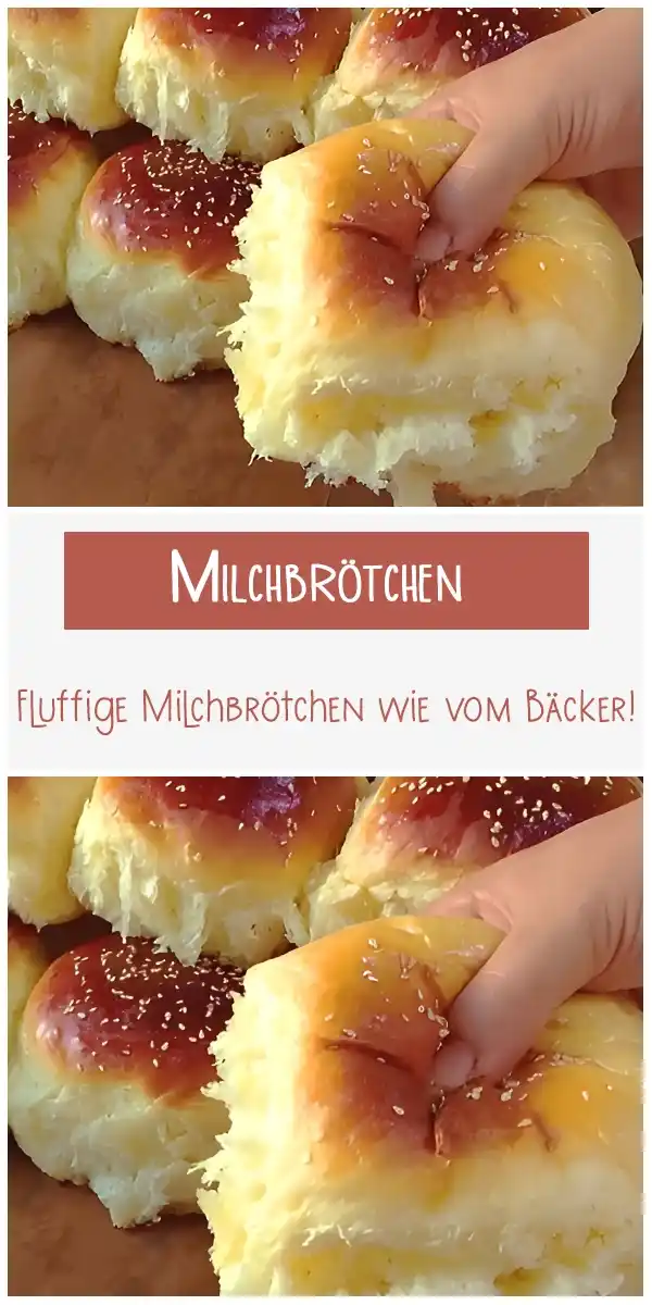 Fluffige Milchbrötchen wie vom Bäcker!