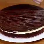 Schokokuchen mit Vanillepudding