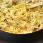 Spaghetti alla Panna in Käse-Sahne-Sauce mit Schinken