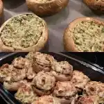 Gefüllte Champignons