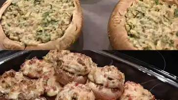 Gefüllte Champignons