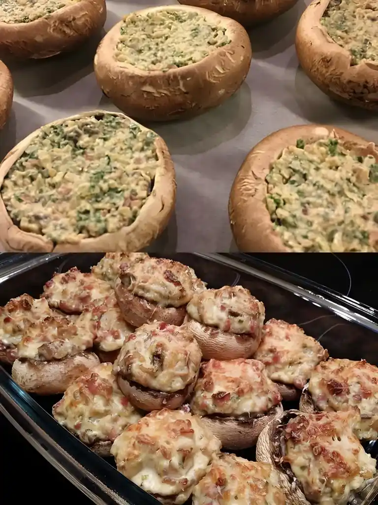 Gefüllte Champignons