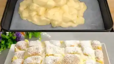 Apfelkuchen mit Vanillepudding - Du wirst nie einen anderen backen!