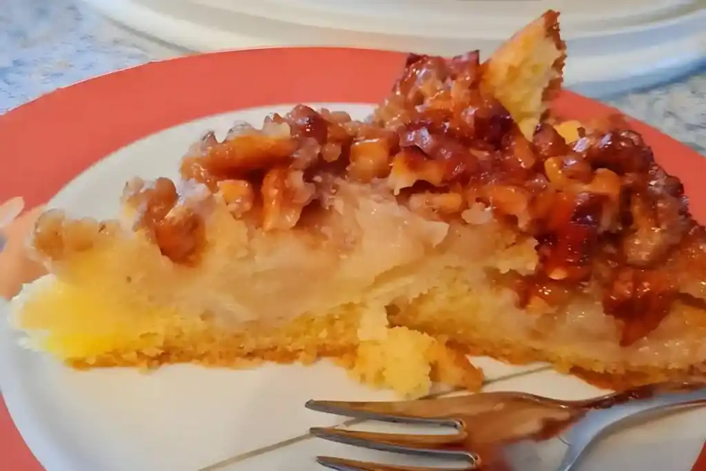 Apfelkuchen mit Walnuss – Karamell