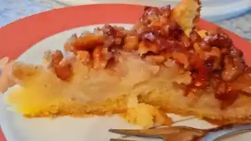 Apfelkuchen mit Walnuss - Karamell