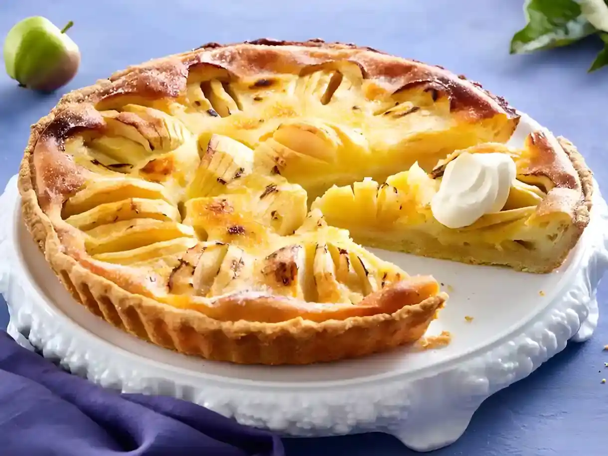 Apfeltarte à la crème brulée