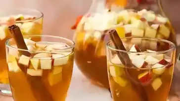 Apfelwasser mit Zimt und Zitrone zum Abnehmen 4x