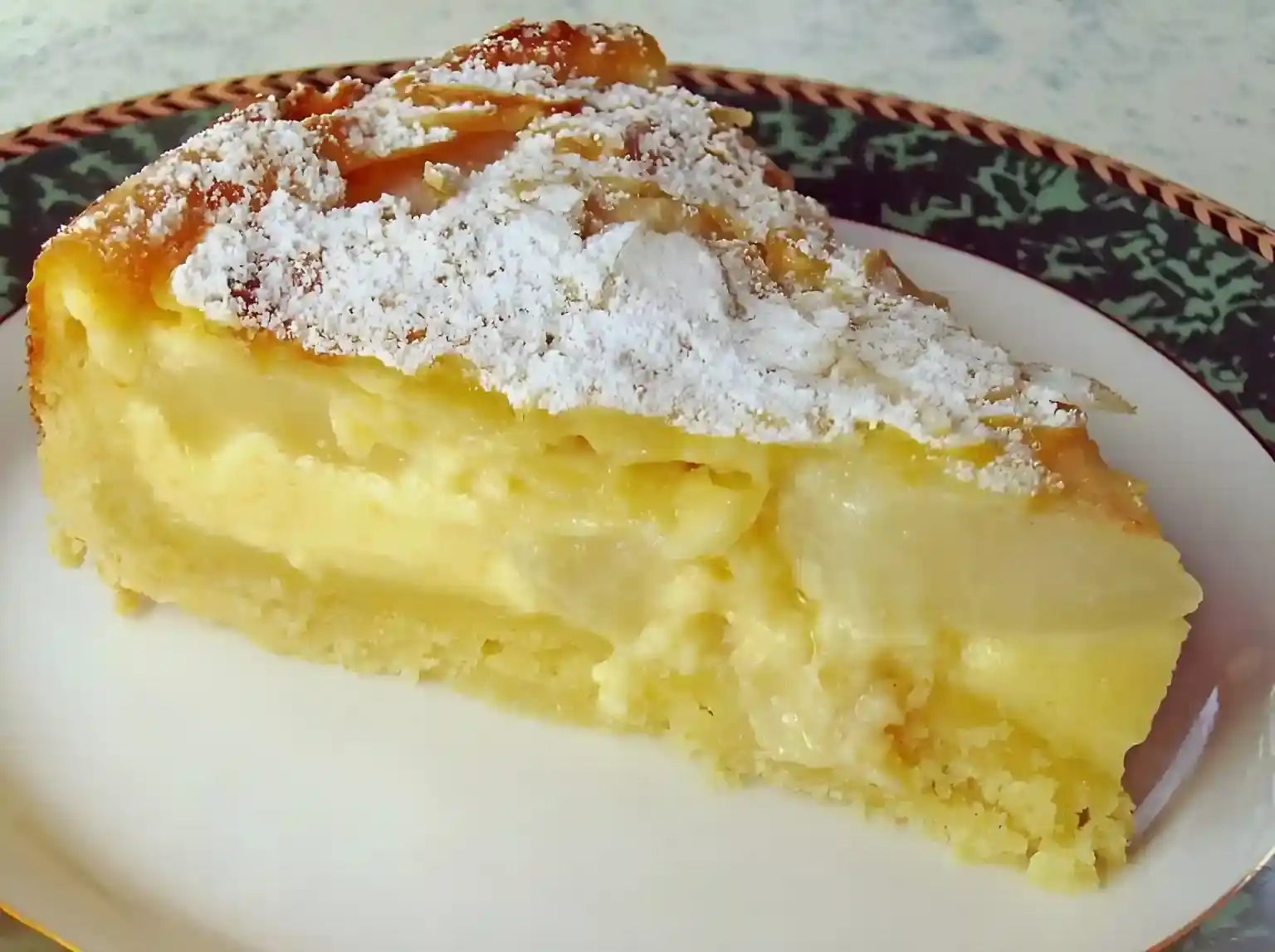 BIRNENKUCHEN MIT VANILLEGUSS BIRNENKUCHEN MIT VANILLEGUSS