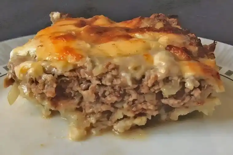 Blumenkohl mit Hackfleisch, überbacken !