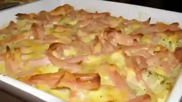 Blumenkohl mit Schinken und Käse