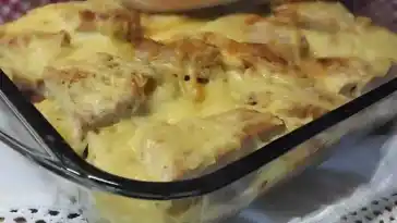Bratkartoffelauflauf mit Schnitzel